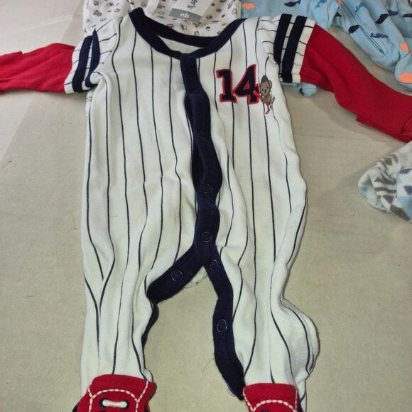 6 Newborn Sleeper's Different Brand's and Multi-Color's,all Long Sleeve. - Picture 12 of 12